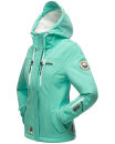 Marikoo Kleinezicke Damen Outdoor  Softshell Jacke Übergangsjacke B864 Aqua Green Größe L - Gr. 40