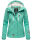 Marikoo Kleinezicke Damen Outdoor  Softshell Jacke Übergangsjacke B864 Aqua Green Größe L - Gr. 40