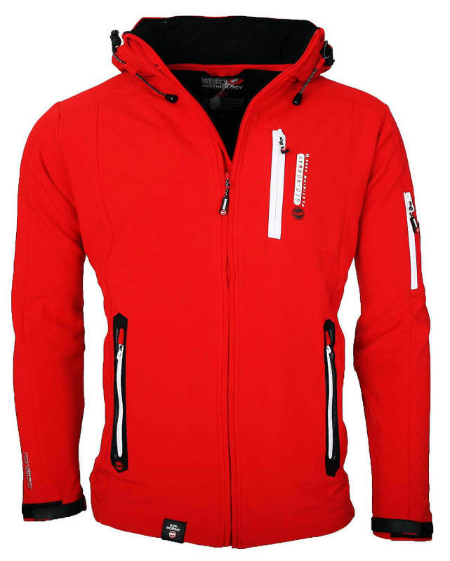Geographical Norway Trimaran Herren Outdoor Softshell Funktionsjacke Jacke Rot - Red Größe S - Gr. S