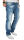 Alessandro Salvarini Herren Jeans Hose Dicke Naht Blau-W42-L36