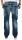 Alessandro Salvarini Herren Jeans Hose Dicke Naht Denim-W32-L32