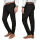 Alessandro Salvarini Herren Designer Chino Stoff Hose Chinohose Regular Fit  NEU Schwarz O095 W33 L30