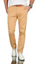 Alessandro Salvarini Herren Designer Chino Stoff Hose Chinohose Regular Fit NEU Beige O095 W29 L32