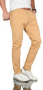 Alessandro Salvarini Herren Designer Chino Stoff Hose Chinohose Regular Fit NEU Beige O095 W31 L30