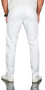 Alessandro Salvarini Herren Designer Chino Stoff Hose Chinohose Regular Fit NEU Weiss O095 W40 L32