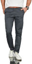 Alessandro Salvarini Herren Designer Chino Stoff Hose...