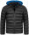 Alessandro Salvarini Herren Herren Steppjacke O-283 - Schwarz-Blau-Gr.XXL