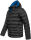 Alessandro Salvarini Herren Herren Steppjacke O-283 - Schwarz-Blau-Gr.XXL