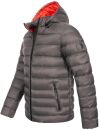 Alessandro Salvarini Herren Herren Steppjacke O-283 - DunkelGrau-Gr.XXL