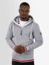 Alessandro Salvarini Herren Hoodie O-310 Hellgrau