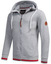 Alessandro Salvarini Herren Hoodie O-310 Hellgrau Größe L - Gr. L