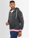 Alessandro Salvarini Herren Hoodie O-310 Dunkelgrau