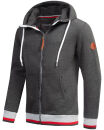 Alessandro Salvarini Herren Hoodie O-310 Dunkelgrau Größe S - Gr. S