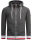 Alessandro Salvarini Herren Hoodie O-310 Dunkelgrau Größe S - Gr. S
