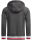 Alessandro Salvarini Herren Hoodie O-310 Dunkelgrau Größe L - Gr. L