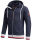 Alessandro Salvarini Herren Hoodie O-310 Navy Größe S - Gr. S
