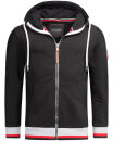 Alessandro Salvarini Herren Hoodie O-310 Schwarz