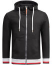 Alessandro Salvarini Herren Hoodie O-310 Schwarz Größe S - Gr. S
