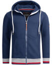 Alessandro Salvarini Herren Hoodie O-310 Petrolblau