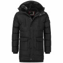 Alessandro Salvarini Herren Winterjacke O285 Schwarz