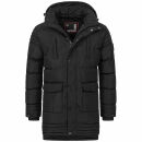 Alessandro Salvarini Herren Winterjacke O285 Schwarz...