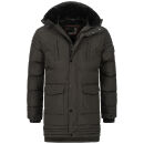 Alessandro Salvarini Herren Winterjacke O-285 Dunkelgrau