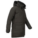 Alessandro Salvarini Herren Winterjacke O-285 Dunkelgrau Größe M - Gr. M
