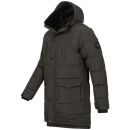 Alessandro Salvarini Herren Winterjacke O-285 Dunkelgrau Größe XXXL - Gr. 3XL