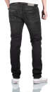 Alessandro Salvarini Designer Herren Jeans Hose Basic Jeanshose O353 W34 L32 in