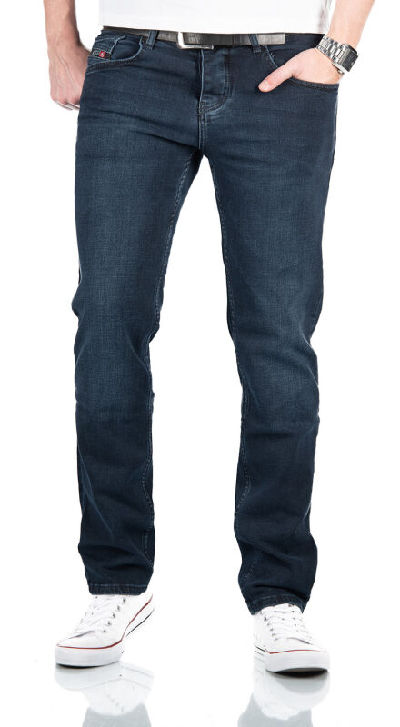 Alessandro Salvarini Designer Herren Jeans Hose Basic Jeanshose O352 W40 L32 in