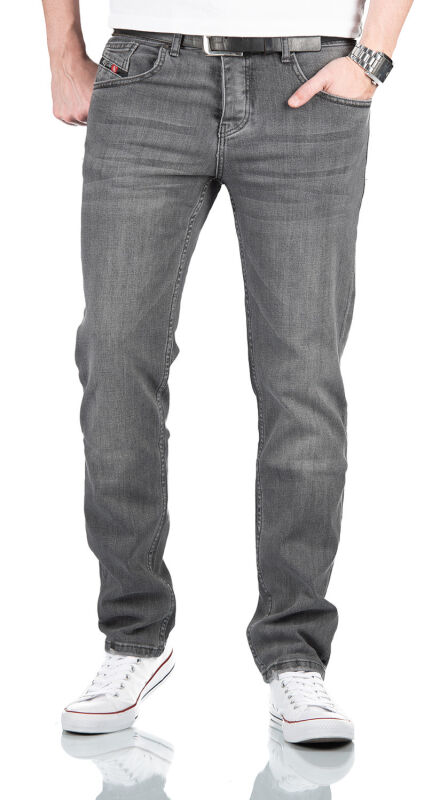 Alessandro Salvarini Designer Herren Jeans Hose Basic Jeanshose O351 W34 L32 in