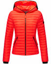 Navahoo Kimuk Damen Steppjacke B348 Neon Coral Größe M - Gr. 38