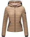 Navahoo Kimuk Damen Steppjacke B348 Taupe Grau Größe XL - Gr. 42