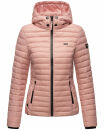 Marikoo Samtpfote leichte Damen Steppjacke B600 Powder Rose Größe M - Gr. 38