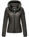 Marikoo Samtpfote leichte Damen Steppjacke B600 Anthrazit Größe M - Gr. 38