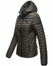 Marikoo Samtpfote leichte Damen Steppjacke B600 Anthrazit Größe XL - Gr. 42