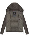 Marikoo Samtpfote leichte Damen Steppjacke B600 Anthrazit Größe XXL - Gr. 44