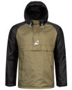 Arctic Seven Herren Regenjacke Windbreaker O-324 - Olive-Schwarz-Gr.XL