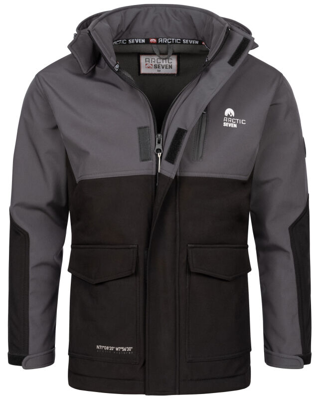 Arctic Seven Herren Softshell Jacke O303 Größe XXXL - Gr. 3XL