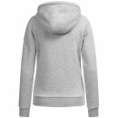 Alessandro Salvarini Damen Kapuzenpullover O-299 Hellgrau