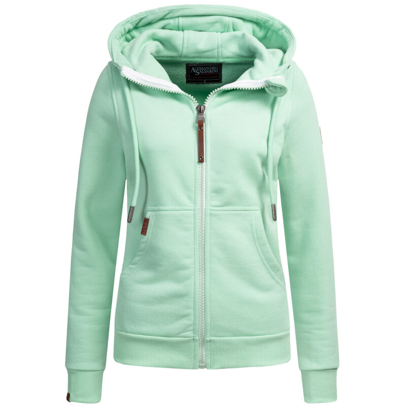 Alessandro Salvarini Damen Kapuzenpullover O-299 Mint Gr.S