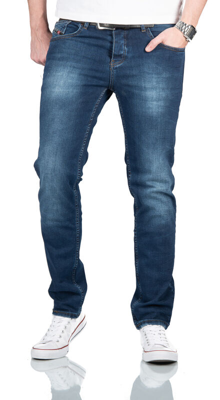 Alessandro Salvarini Herren Jeans O360 Blau W36 L32 in