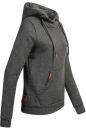 Alessandro Salvarini Damen Kapuzenpullover O-298 Dunkelgrau Gr.L