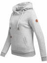 Alessandro Salvarini Damen Kapuzenpullover O-298 Hellgrau Gr.L