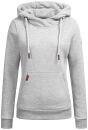 Alessandro Salvarini Damen Kapuzenpullover O-298 Hellgrau Gr.XXL
