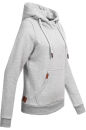 Alessandro Salvarini Damen Kapuzenpullover O-298 Hellgrau Gr.XXL
