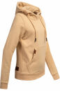 Alessandro Salvarini Damen Kapuzenpullover O-298 Beige Gr.M