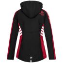 Arctic Seven Damen Softshell Jacken O-185 - Schwarz-Rot-Gr.S