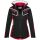 Arctic Seven Damen Softshell Jacken O-185 - Schwarz-Rot-Gr.S