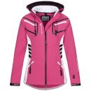 Arctic Seven Damen Softshell Jacken O-185 - Rosa-Weiss